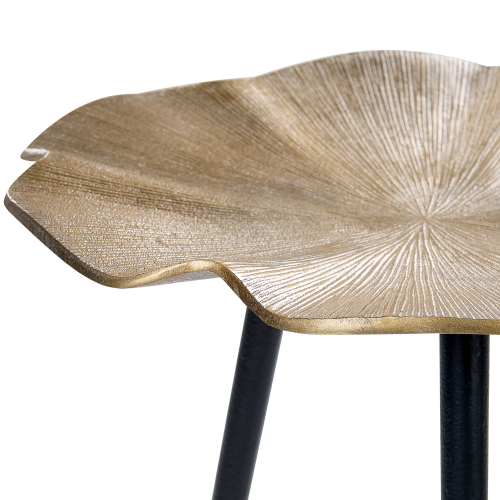 Beliani Side Table PUDUR Metal Gold 1