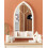 Beliani Wall Mirror TRELLY 62 cm x 113 cm Metal White 4