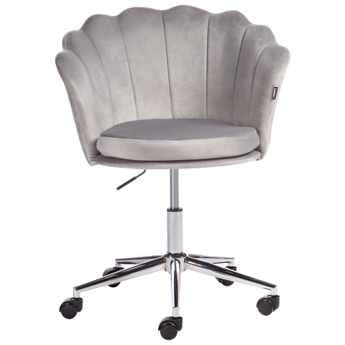Beliani Desk Chair MONTICELLO Velvet Grey 1