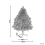 Beliani Artificial Christmas Tree FARNHAM 120 cm Pink 3