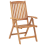 Beliani Set of 2 Garden Chairs JAVA Acacia Wood Light Brown 6