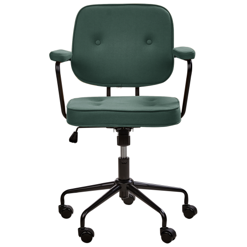 Beliani Desk Chair PAWNEE Fabric Dark Green 1