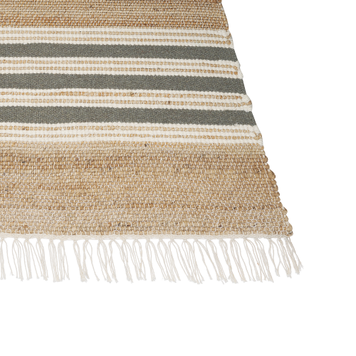 Beliani Rug MIRZA Grey 80 x 150 cm Jute 1