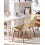 Beliani Set of 2 Dining Chairs MELFORT Fabric Beige 4