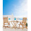 Beliani Set of 2 Garden Chairs JAVA Acacia Wood Light Brown 2