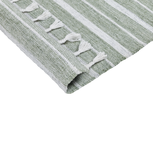 Beliani Rug BADEMLI Dark Green 140 x 200 cm 1