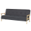 Beliani Sofa Bed 3 Seater TJORN Fabric Dark Grey 4