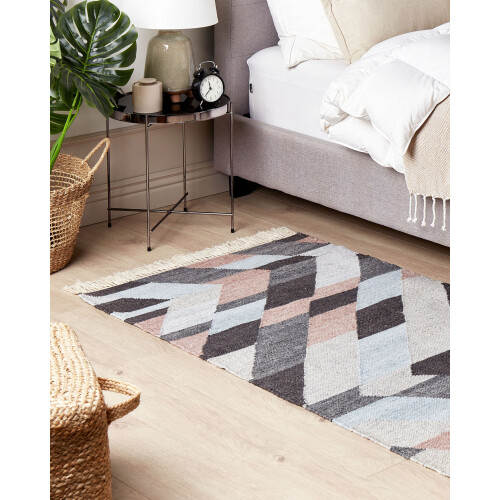 Beliani Rug NAKKAS Multicolour 80 x 150 cm Jute 1