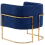 Beliani Armchair SIRKKA Velvet Dark Blue 4
