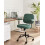 Beliani Desk Chair PAWNEE Fabric Dark Green 4