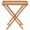 Beliani Garden Side Table JAVA Acacia Wood Light Brown Folding 4