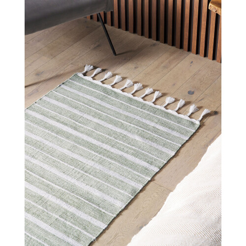 Beliani Rug BADEMLI Dark Green 80 x 150 cm 1