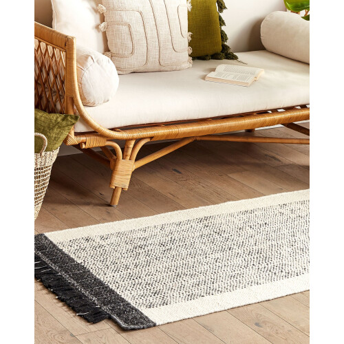 Beliani Rug KETENLI White 80 x 150 cm Wool 1