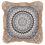 Beliani Set of 2 Decorative Cushions GERANIUM 45 x 45 cm Black Oriental Pattern 5