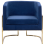 Beliani Armchair SIRKKA Velvet Dark Blue 5