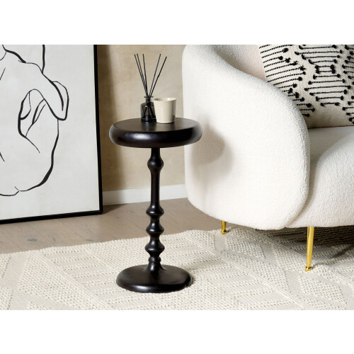 Beliani Side Table ATAPO Metal Black 1
