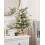 Beliani Artificial Snowy Christmas Tree RINGROSE 90 cm Green 2