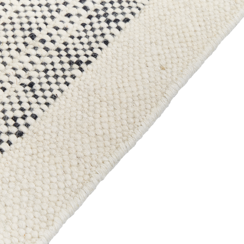 Beliani Rug KETENLI White 140 x 200 cm Wool 2