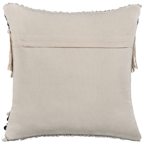 Beliani Throw Cushion SOFCA 45 x 45 cm Cotton Beige Geometric Pattern 1