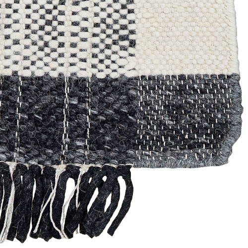 Beliani Rug KETENLI White 140 x 200 cm Wool 1