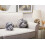 Beliani Throw Cushion MALNI 20 x 20 cm Velvet Grey Solid 4