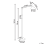 Beliani LED Floor Lamp ANDROMEDA with Dimmer Metal White 3