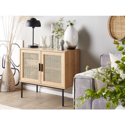 Beliani Cabinet PASCO Light Brown 1