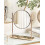 Beliani Makeup Mirror FINISTERE Gold 4