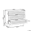 Beliani 3 Drawer Chest PONCA Light Brown 3