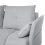 Beliani Corner Sofa 4 Seater TOMRA Fabric Light Grey Right Hand 6