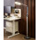 Beliani LED Floor Lamp CARINA with Dimmer Metal Silver 2