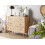 Beliani 3 Drawer Chest PONCA Light Brown 2