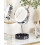 Beliani Makeup Mirror LED SAVOIE Black/ Silver 2
