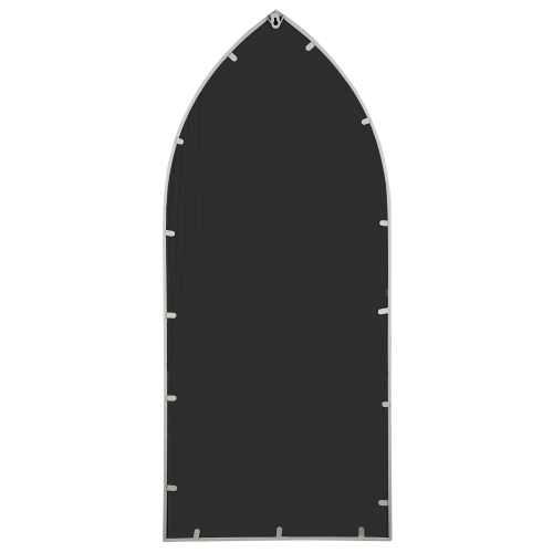 Beliani Wall Mirror CASSEL 50 cm 115 cm Metal Light Grey 1