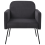 Beliani Armchair NARKEN Velvet Grey 4