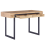 Beliani Home Office Desk VIDA 120 cm x 55 cm with Storage Light Brown 3