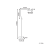 Beliani LED Floor Lamp CARINA with Dimmer Metal Silver 3
