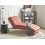 Beliani Chaise Longue LOIRET Velvet Pink 2