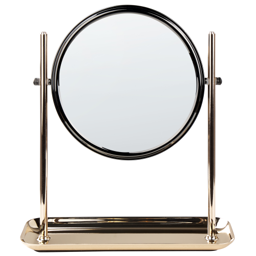 Beliani Makeup Mirror FINISTERE Gold 1