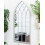 Beliani Wall Mirror CASSEL 50 cm 115 cm Metal Light Grey 4