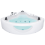 Beliani Corner Hot Tub with LED TOCOA 2050 x 1460 mm White 6
