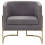 Beliani Armchair SIRKKA Velvet Grey 3