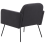 Beliani Armchair NARKEN Velvet Grey 5