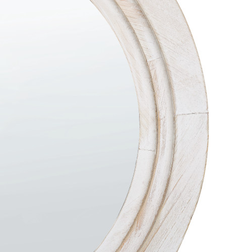 Beliani Wall Mirror DELICIAS 60 cm x 60 cm Off-White 2