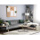 Beliani Corner Sofa Bed 4 Seater VADSO Velvet Grey Left Hand 2