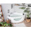 Beliani Corner Hot Tub with LED TOCOA 2050 x 1460 mm White 2