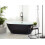 Beliani Freestanding Bathtub CARRERA 1700 x 800 mm Black 2