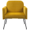 Beliani Armchair NARKEN Velvet Mustard 2
