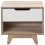 Beliani 1 Drawer Bedside Table SPENCER White 2