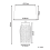 Beliani Table Lamp KHOPER Ceramic Grey 3